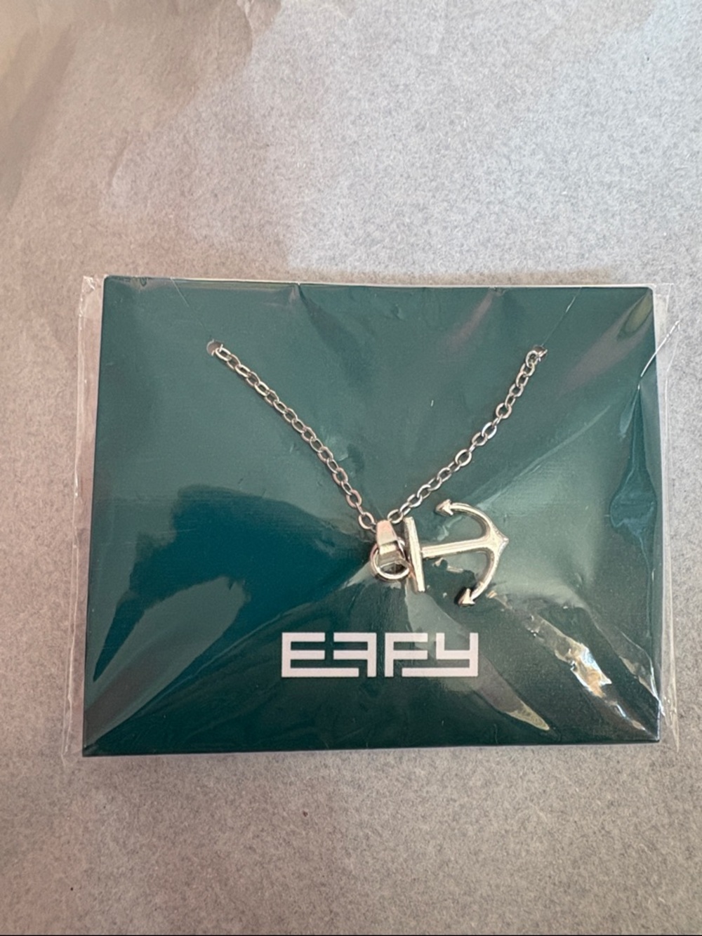 Effy Silver Anchor Necklace